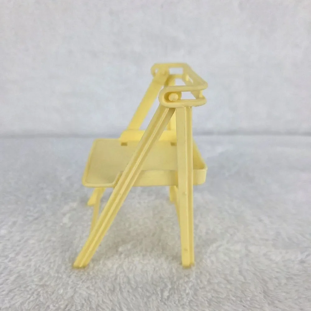 Vintage Barbie Folding Chair Yellow Doll‎ Furniture Replacement Mattel